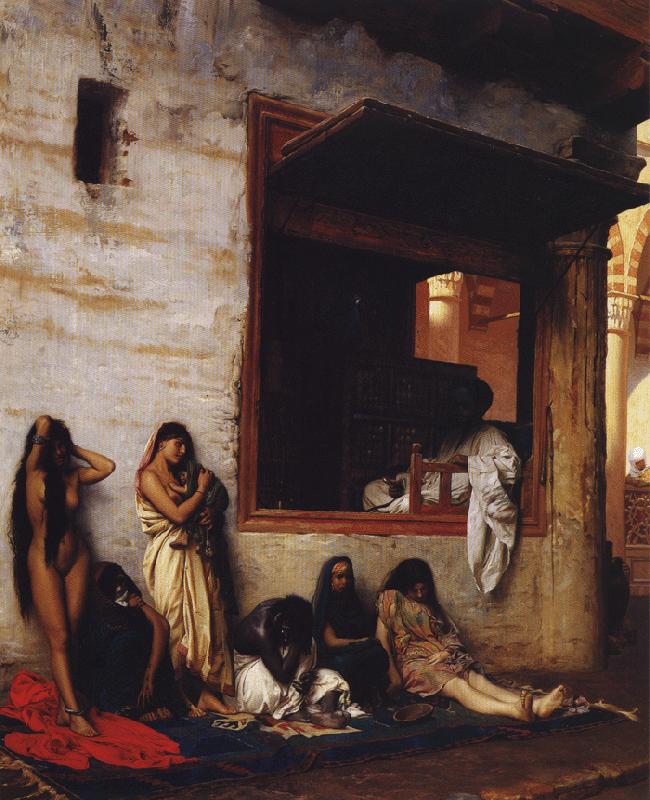 Jean - Leon Gerome The Slave Market oil painting picture